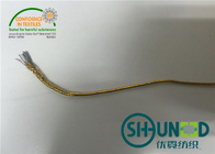 a forma de 2mm Shinny cabo da cor do ouro e da prata/corda para pendurar